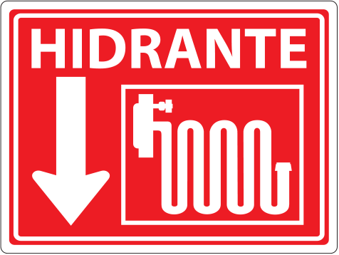 HIDRANTE SEÑALAMIENTO CONTRA INCENDIO 20X25 CM.